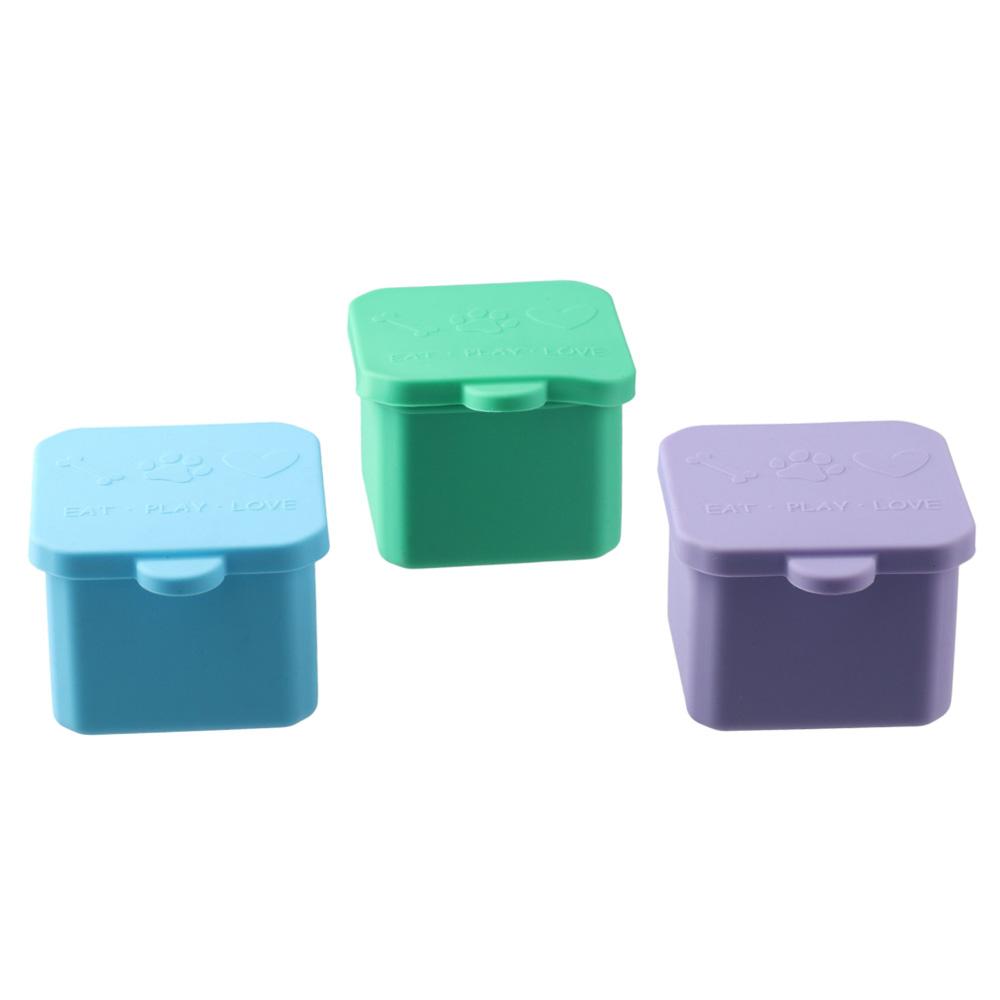 Food Snacks That Are Green - 1/3個入り シリコン製食品分配ボックス 赤/ピンク/紫/緑/オレンジ/青 2/4インチ スナック容器 ソースカップ