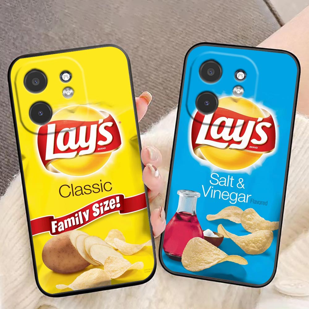Food Snacks Quotes - スナックフードポテトL-Lay'Sカバー携帯電話ケース Infinix TECNO POP SPARK SMART