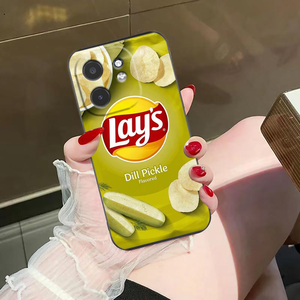 Food Snacks Quotes - スナックフードポテトL-Lay'Sカバー携帯電話ケース Infinix NOTE 12 GT 20