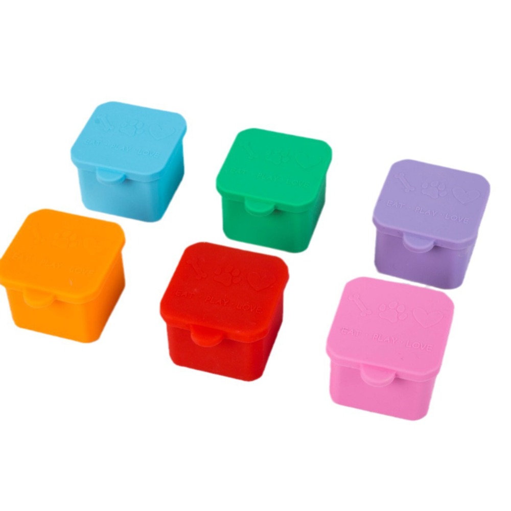 Food Snacks That Are Green - 1/3個入り実用的なシリコン製食品分配ボックス 赤/ピンク/紫/緑/オレンジ/青 2/4インチ スナック容器 ソースカップ アイス容器