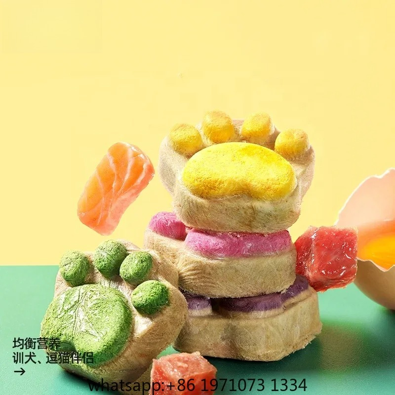 Food Snacks With Protein - 猫用フリーズドライスナック 高タンパク質チキン フルーツと野菜 フリーズドライペットフード