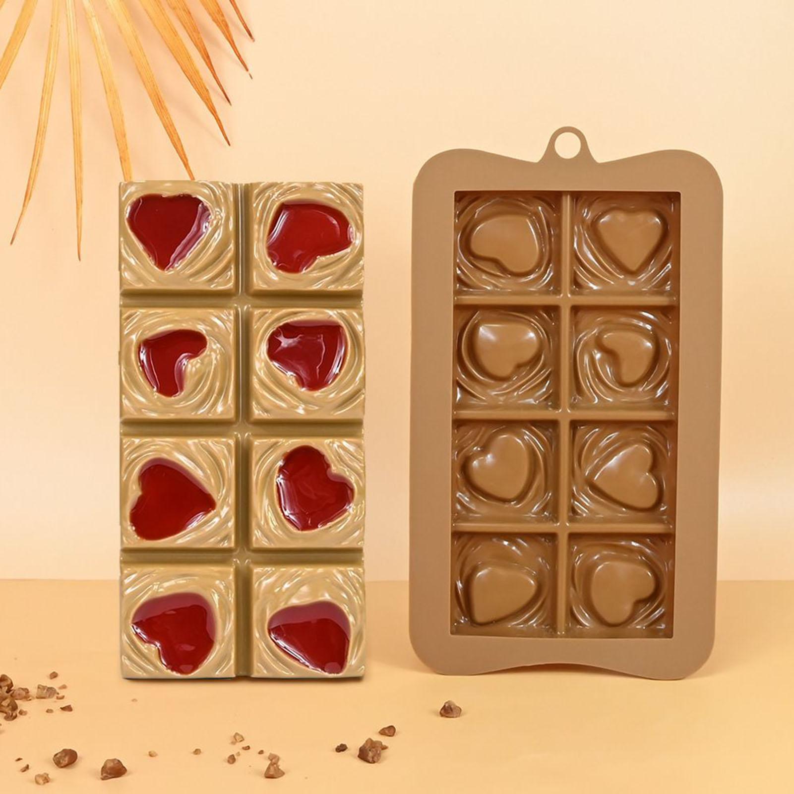 Food Snacks With Protein - キャンディーバー型 食品グレード ノンスティック 柔軟なシリコンチョコレート型 スナック デザート