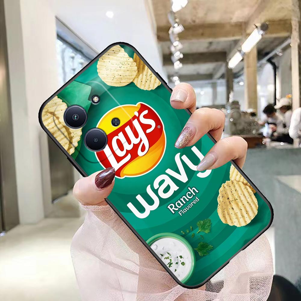 スナックフードポテトL-Lay'Sカバー携帯電話ケース Re - Food Snacks Quotes のレビューと価格