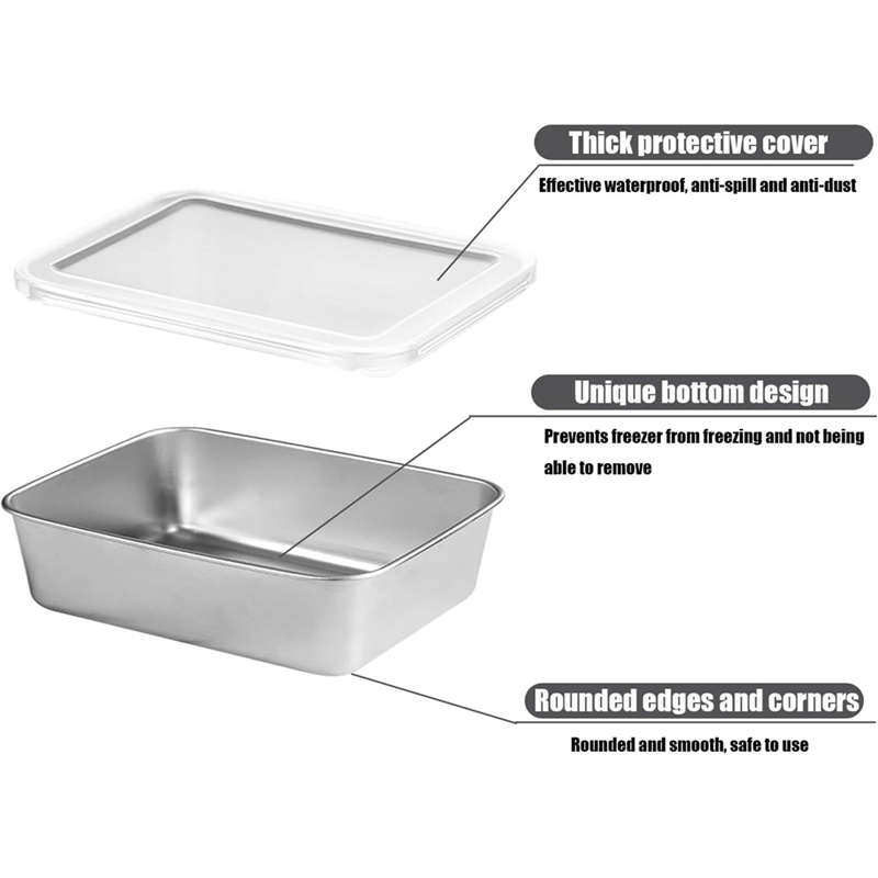 ステンレス製食品保存容器、食品保存弁当箱、漏れ防止シリコン蓋 - Food & Snacks Pdf のレビューと価格