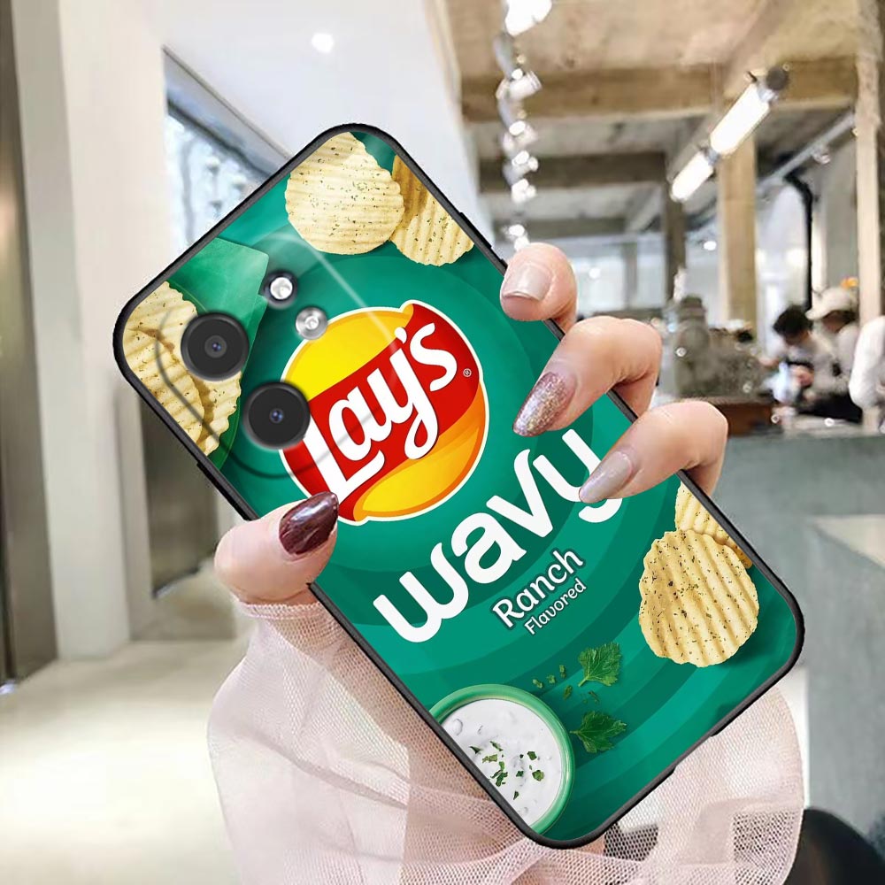スナックフードポテトL-Lay'Sカバー携帯電話ケース In - Food Snacks Quotes のレビューと価格