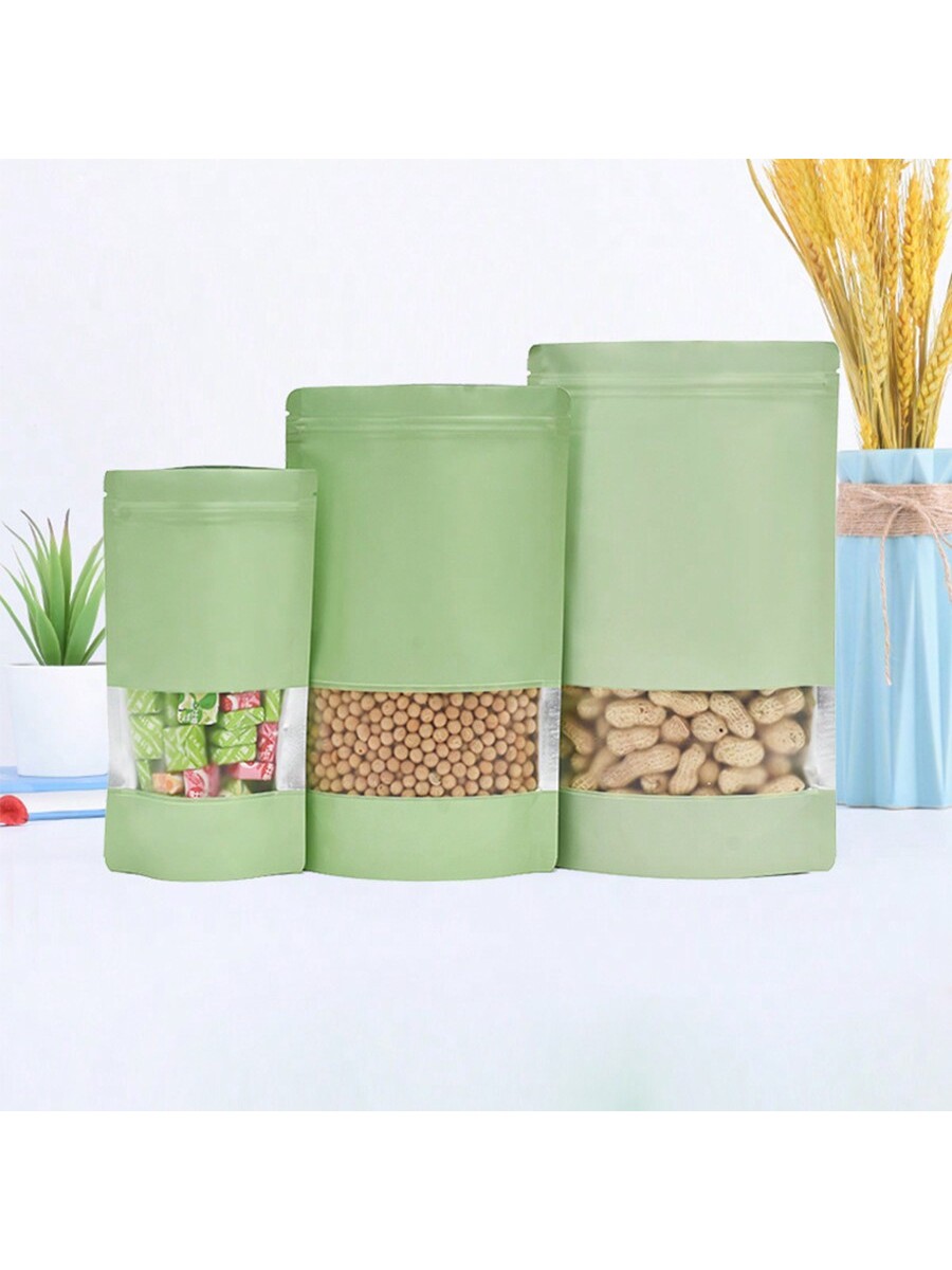 50/100個入り グリーン スタンドアップフードバッグ ジ - Food Snacks That Are Green のレビューと価格