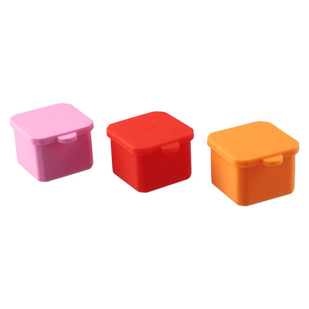 1/3 個の実用的なシリコン食品分配ボックス レッド/ピンク - Food Snacks That Are Green のレビューと価格