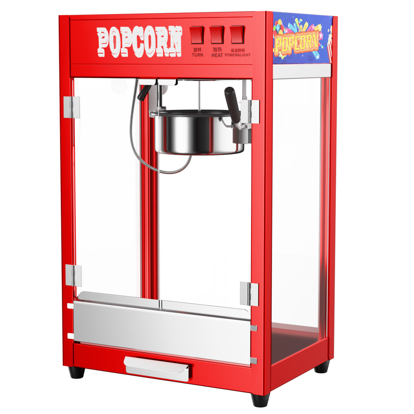 自動新品キャラメルポップコーンマシン自動販売機、簡単操作、ス - Food Snacks Easy To Make のレビューと価格